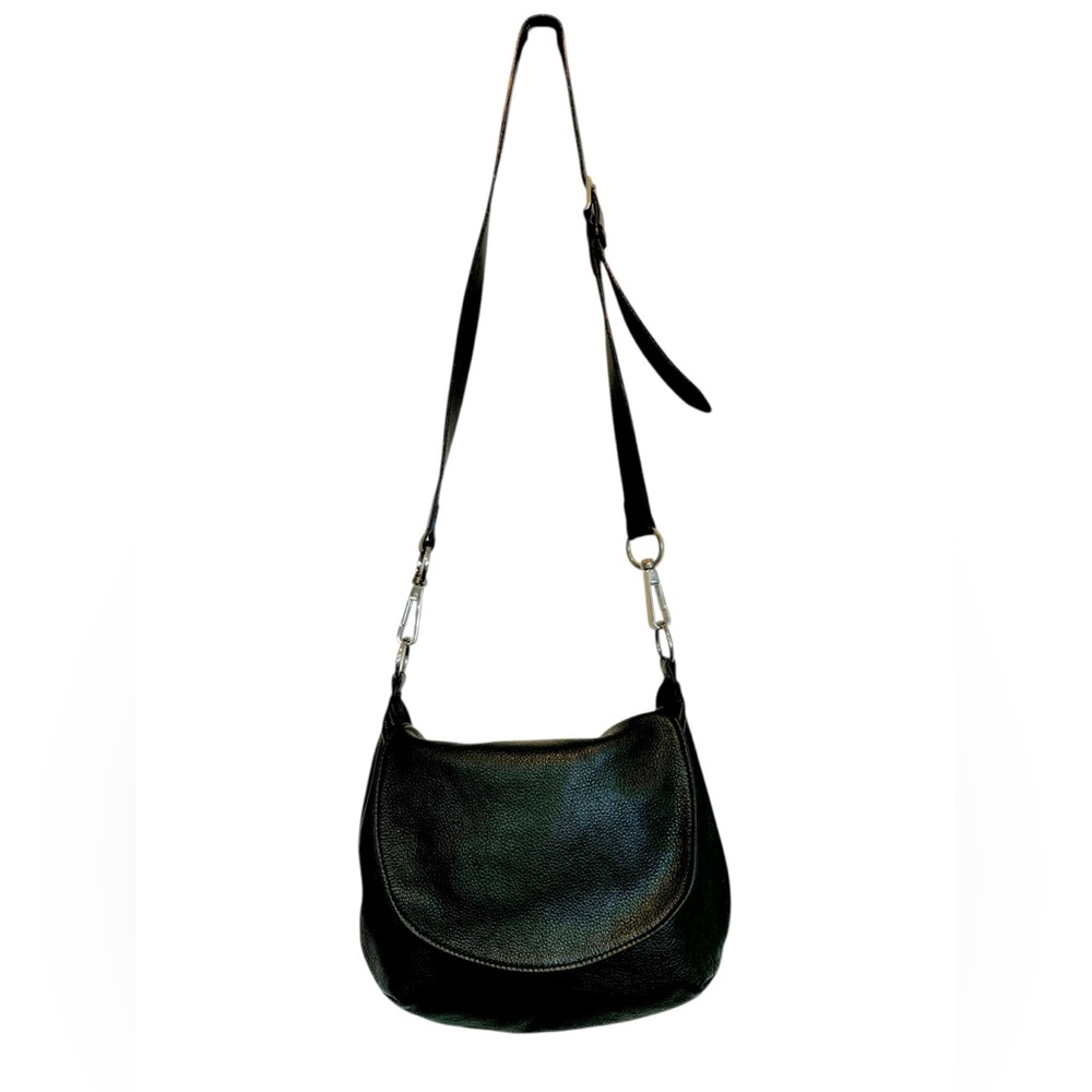 Brave Leather Black Crossbody Bag - EUC
